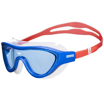 ARENA The One Mask Junior Anti-Fog Swimming Goggles for Children, Swimming Pool Mask with Large Mirrored Lenses, UV Protection, Self-Adjusting Nose Bridge, Orbit-Proof Seals