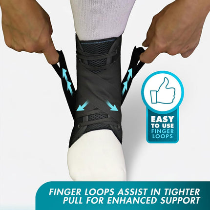 Med Spec 264015 ASO Ankle Stabilizing Orthosis - Black - Large