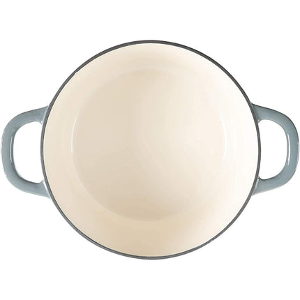 Crock Pot 69143.02 Artisan Faitout rond en fonte émaillée de 6,6 litres, gris ardoise
