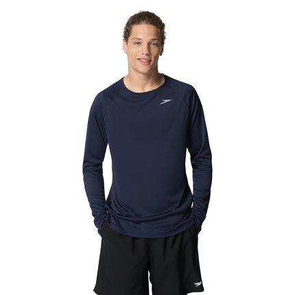 Speedo Men's Uv Swim Shirt Long Sleeve Fitness Rashguard