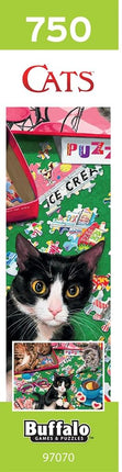 Buffalo Games – 750 Piece Cats Playtime Colorful Puzzle for Adults – Precision-Cut Pieces, Beautiful Artwork, and Hours of Relaxing Fun