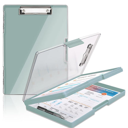 Clipboard with Storage,Heavy Duty Clip Boards 8.5x