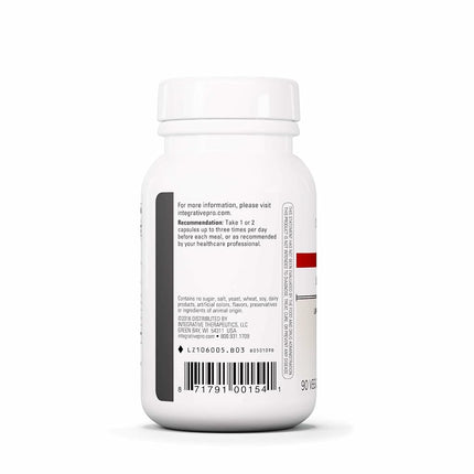 Integrative Therapeutics - Similase Lipo - Suplemento Enzimático de Lipasa Desarrollado por Médicos - Promueve la Digestión de Grasas - 90 Cápsulas Vegetales
