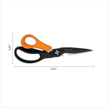 Fiskars Multi-Purpose Garden Shears - 7-in-1 Garden Multi-Tool with Sheath - Yard and Garden Tools - Orange/Black