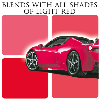 Car Gods Iris Custom Color Light Red 3-in-1 Polish Wax Colour Restorer & Scratch Remover 500 ml - 16 colors Available