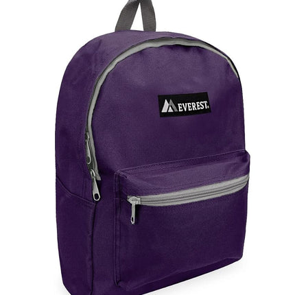 Everest Basic Backpack, Eggplant Purple, One Size