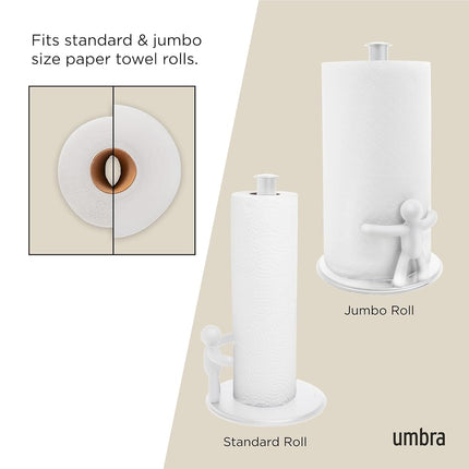 Umbra Buddy Countertop Paper Towel Holder, White