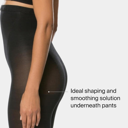 SPANX shape Original High-Waisted Footless Sheers - Body-Shaping Footless Pantyhose for Core Control - Adjustable Length - Black - Size B