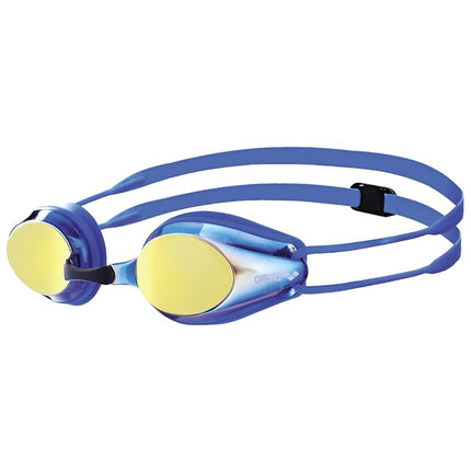 ARENA Unisex Kids Racing Goggles Tracks Mirror Junior Blue Copper One Size