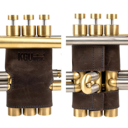 Trumpet valve guard by KGUBrass is the leather tru