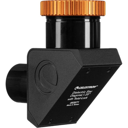 Celestron 93571 Dielectric Star Diagonal 1.25" with Twist Lock Black/Orange