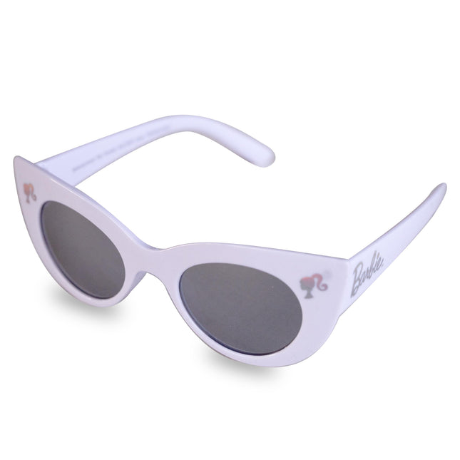 Gafas de sol cat eye y estuche rígido con asa de Barbie Girl, plateado, 55 mm