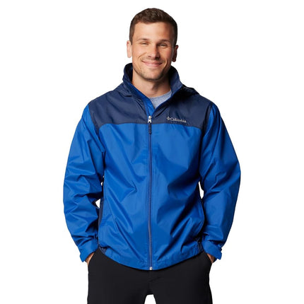 Columbia Mens Glennaker Lake II Rain Jacket, Mountain Blue/Collegiate Navy, 2X