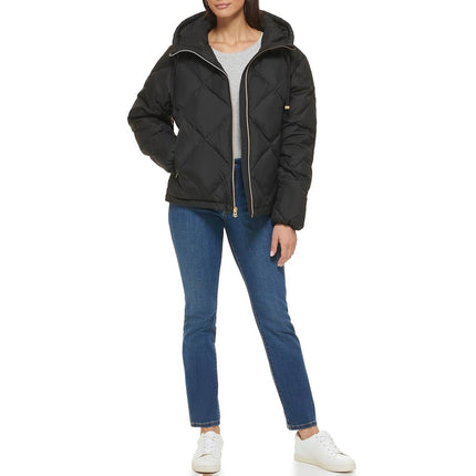 Veste matelassée à losanges Cole Haan Essential pour femme, noire, S