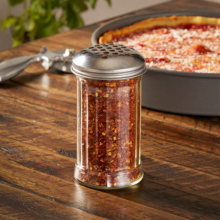 American METALCRAFT, Inc. American Metalcraft GLA312 Glass 12 Oz Cheese Shaker with Stainless Steel Lid