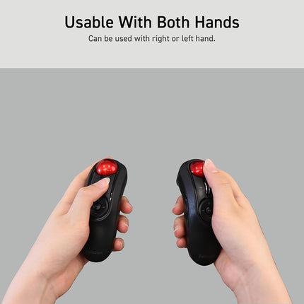 ELECOM Relacon Handheld Trackball Pointer, Ambidextrous, Thumb, Bluetooth