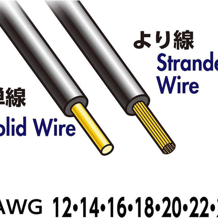 VESSEL 3500E-1 Wire Stripper, Compatible with Electrical Workers Test