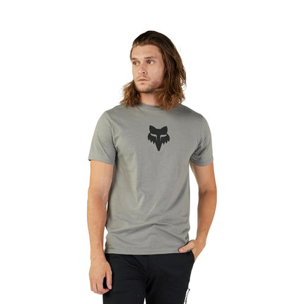 Fox Racing Fox Head Ss Prem Tee, Windbreaker, Men's, Grey, M