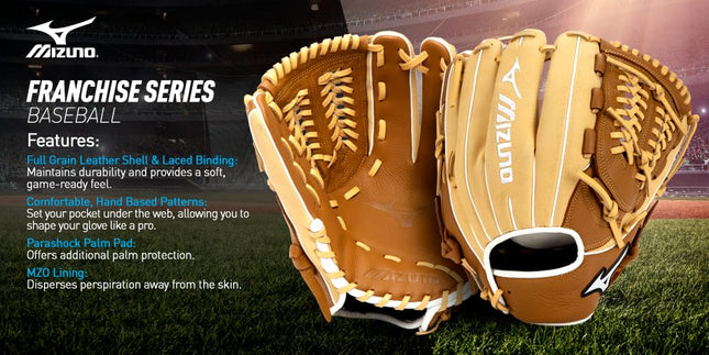 Mizuno GXC90B5 Franchise BB | Catchers Mitt Baseball Glove | 33.5" | Center Pocket Design