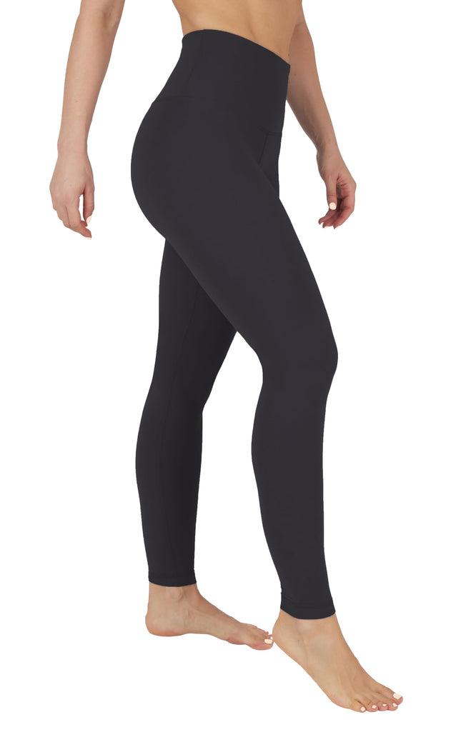 Yogalicious Womens Workout Legging Soft High Waisted Squat Proof Sculpting Pant, Military Green, M