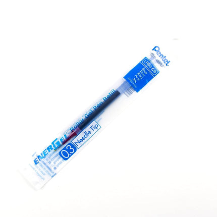 Pentel Refill Ink for EnerGel RTX Retractable Liquid Gel Pen Extra Fine Line Needle Tip,12 Pack, 0.3mm, Blue (LRN3-C)