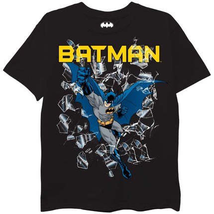 DC Comics unisex child Batman, Superman, Justice League 3 Pack T-shirt Bundle Set T Shirt, Black/Grey/Red, 10 12 US