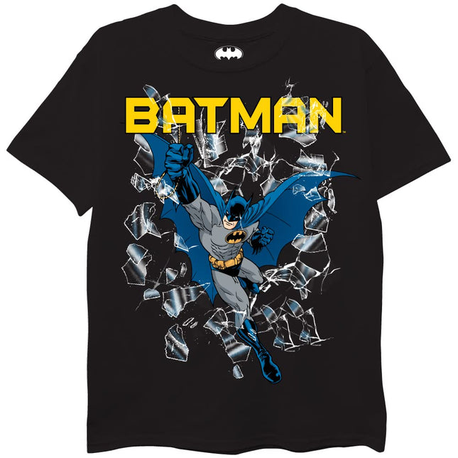 DC Comics unisex child Batman, Superman, Justice League 3 Pack T-shirt Bundle Set T Shirt, Black/Grey/Red, 10 12 US