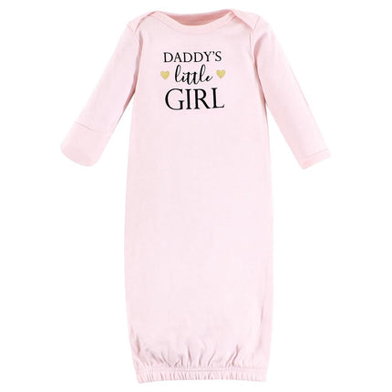 Hudson Baby Baby Cotton Gowns, Girl Daddy, Preemie-Newborn