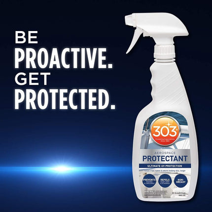 303 Marine Aerospace Protectant - Provides Superior UV Protection, Repels Dust, Dirt, and Staining, Dries to A Smooth, Matte Finish, Restores and Maintains A Like-New Appearance, 32oz (30306) 946 ml (Pack of 1)