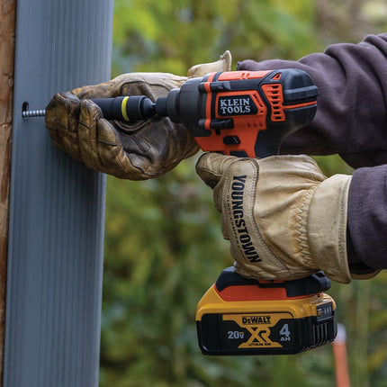 Klein Tools BAT20CD 20V Battery-Operated 1/4-Inch Impact Driver, Compact Design for Excellent Control in Tight Spaces (Tool Only)