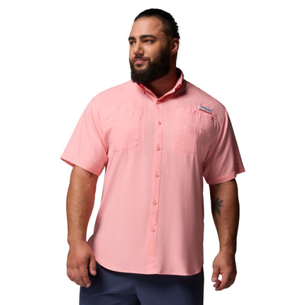 Columbia Men's PFG Tamiami II Short Sleeve Shirt, Sorbet, 2X