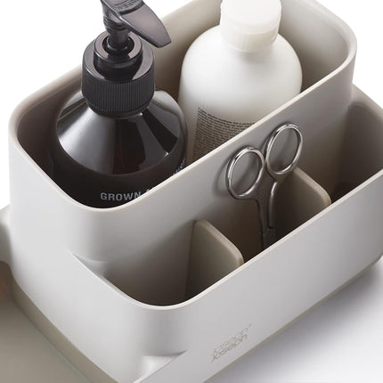 Joseph Joseph EasyStore - Bathroom Storage Caddy Organiser For Bathroom Accessories - Ecru