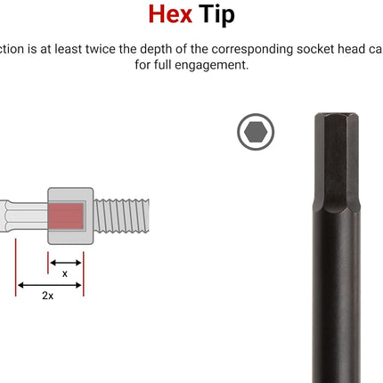 TEKTON 4.5 mm Hex High-Torque Black Oxide Blade Screwdriver | DHX21045 | Made in USA