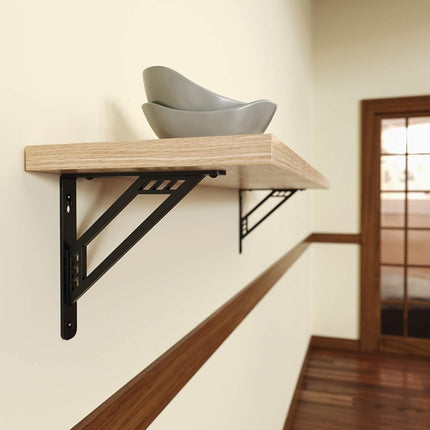 Shelf-Made Richland D x 1 in. W x 7.75 in. H Black, 500 lbs, Decorative Bracket
