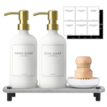 NEECZS Kitchen Soap Dispenser Set with Instant Dry