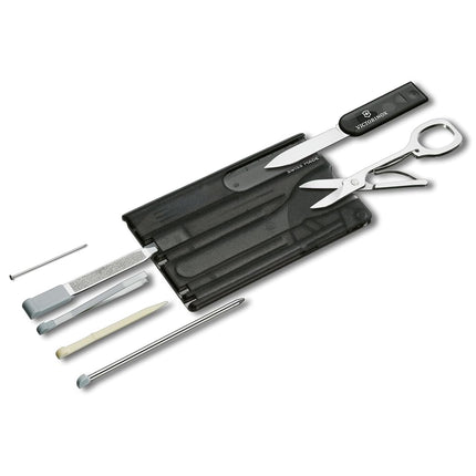 Victorinox Swiss Army Swiss Card Classic with 10 Functions, Black Transparent