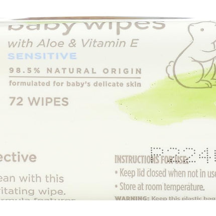 Toallitas Húmedas Sin Cloro para Bebé Burt's Bees, 72 unidades, 1 paquete