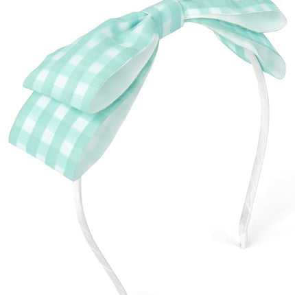 Accessoires de mode pour cheveux The Children's Place pour filles, vichy sarcelle, 1 unité (lot de 1)