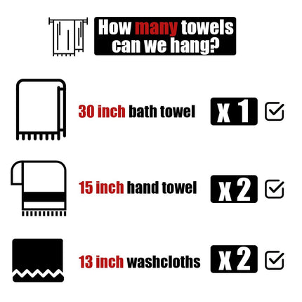 JQK Oil Rubbed Bronze Towel Bar, 33 Inch 304 Stainless Steel Thicken 0.8mm Towel Rack Bathroom, Towel Holder ORB Wall Mount, Useable Length 30 Inch 2 Pack, TB110L30-ORB-P2