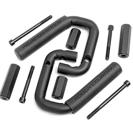 Rough Country Front Black Steel Grab Handles for 0