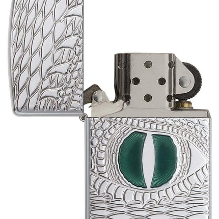 Zippo Adult-Unisex 28807 Armor Dragon Eye High Polish Chrome Lighter