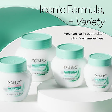 Ponds Cold Cream Make-Up Remover Fragrance-Free 6.1 Ounce (Pack of 2)