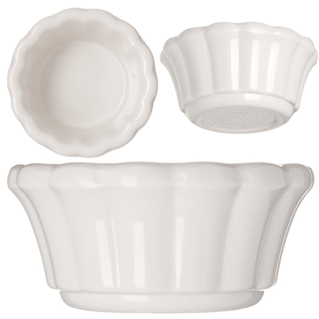 Carlisle FoodService Products Ramequines de plástico, Tazón para salsa para catering, cocina, restaurante, 2.36 onzas, hueso, (Paquete de 48)