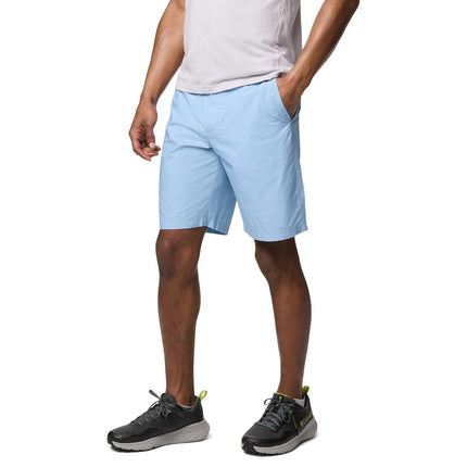 Columbia Men's Washed Out Short, Cotton, Classic Fit, Ripple Blue, 42W x 10L
