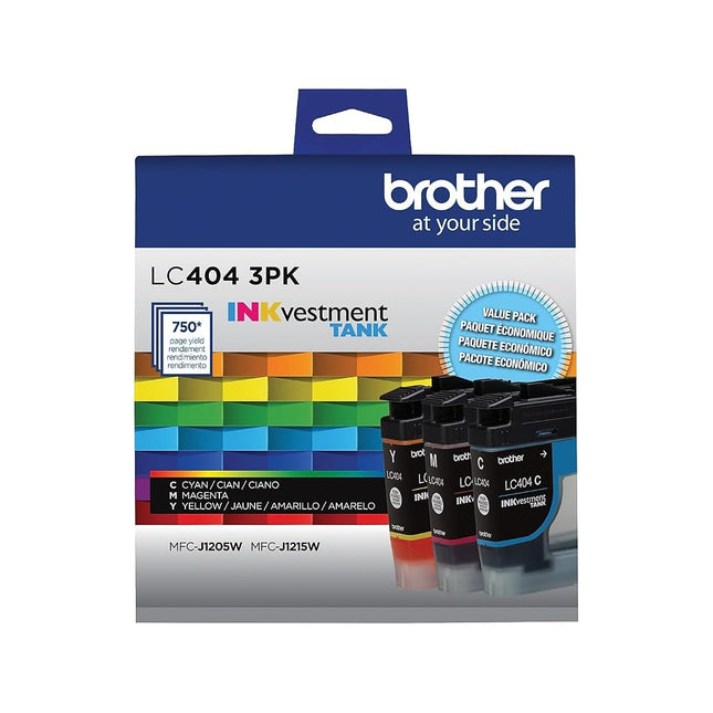 Brother LC4043PKS 3 Pack of Standard Yield Cyan, Magenta and Yellow Ink Cartridges