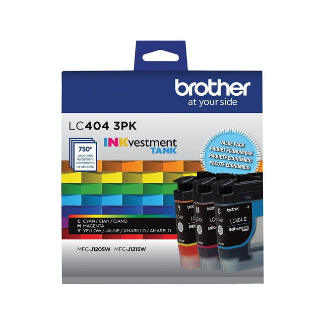 Brother LC4043PKS 3 Pack of Standard Yield Cyan, M