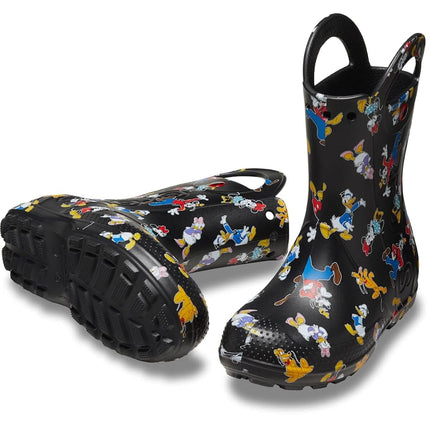 Crocs Unisex-Child Handle It Rain Boots, Mickey & Friends, 9 UK Child