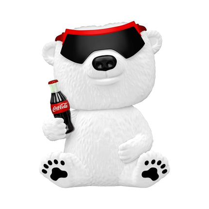 Funko POP! Ad Icons: Coke - Coca Cola Polar Bear Bear - (90's) - Flocked - Coca-Cola - Amazon Exclusive - Collectable Vinyl Figure - Gift Idea - Official Merchandise - Toys for Kids & Adults