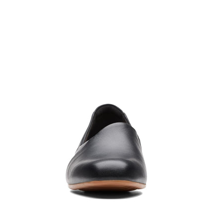 Clarks Women's Juliet Palm Loafer, Black Leather, 7 UK