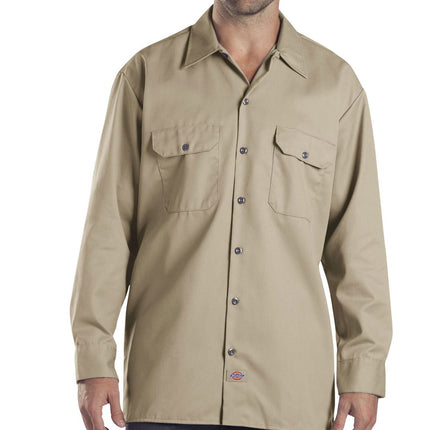 Dickies Men's Big-Tall Long Sleeve Work Shirt, Des